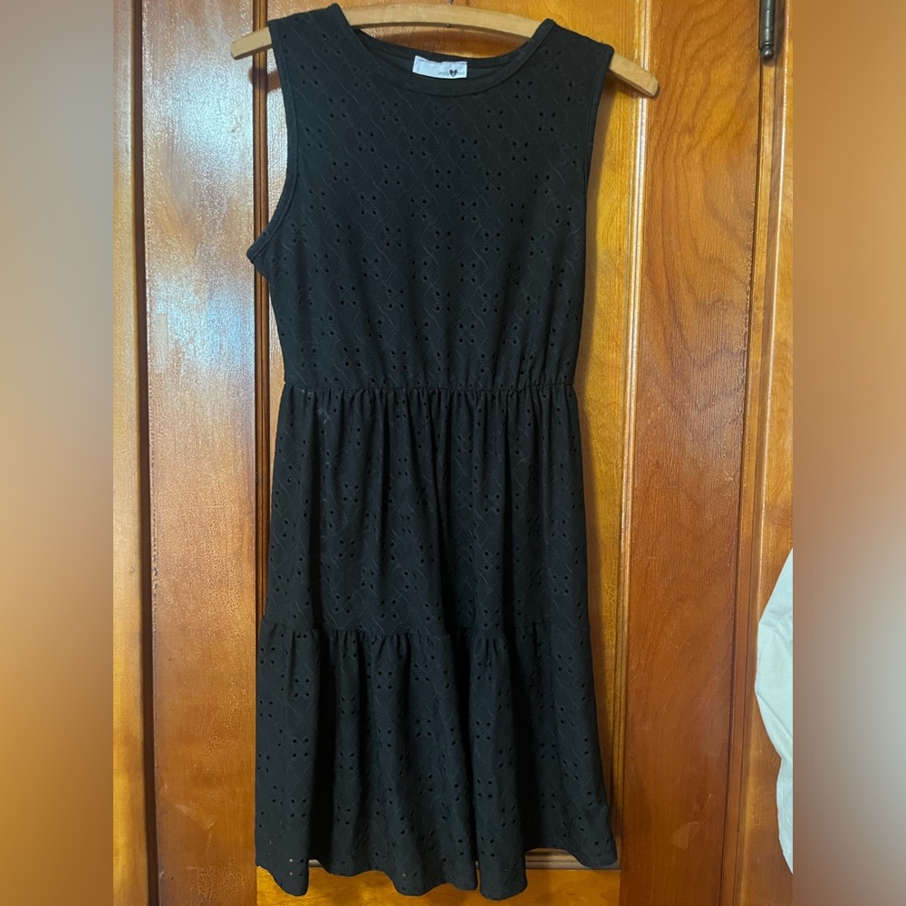 Black Eyelet Dress